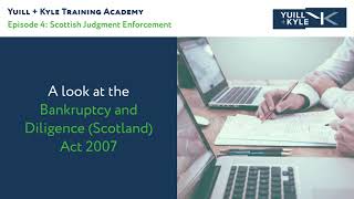 Yuill  Kyle Training Academy Scottish Judgment Enforcement [upl. by Arika]