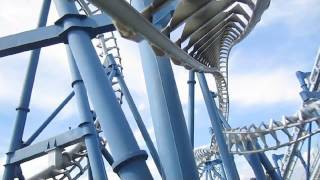 Blue Tornado Front Seat onride HD POV Gardaland Italy [upl. by Artemahs]