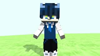 wait✋  animation minecraft prisma 3d  animation template by Kakanimatic21 [upl. by Anilorac]