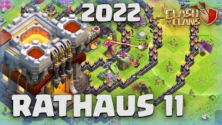 BESTE Rathaus 11 BASE  RH 11 Angriffe in Clash of Clans deutsch [upl. by Kermit]