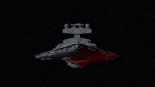 Star Destroyer Exiting Hyperspace Test anim [upl. by Junie]