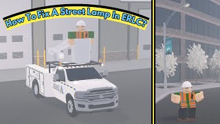 How to fix a street lamp in ERLC Emergency Response Liberty County roblox erlc dot fix like [upl. by Efren]