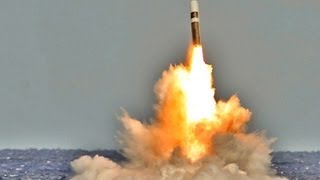 Royal Navy Test Launches Trident II Nuclear SLBM HD [upl. by Roselyn731]