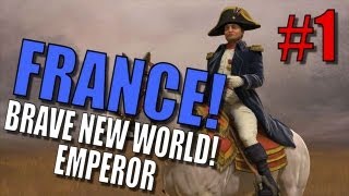 Civilization 5 Brave New World France Pt 1 Emperor  The Polynesian Border [upl. by Cinom]