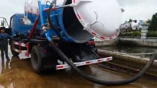 Vacuum tanker truck lined PE for chemical wast acid TIC TRUCKS wwwtruckinchinacom [upl. by Ifar]