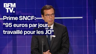 Prime JO linterview du PDG de la SNCF JeanPierre Farandou en intégralité [upl. by Enitsua915]