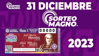 Resultado del sorteo de MAGNO del Domingo 31 de Diciembre de del 2023 😱🤑💰💵 [upl. by Kassity]