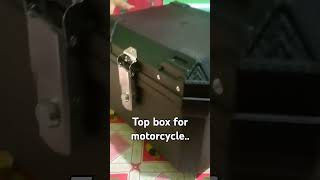 Top box for motorcycleshortvideo hondamotorcycle topbox [upl. by Atteyram]