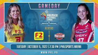 F2 LOGISTICS vs CHERY TIGGO CROSSOVERS  GAME 1 OCTOBER 11 2022  2022 PVL REINFORCED CONFERENCE [upl. by Wilton]