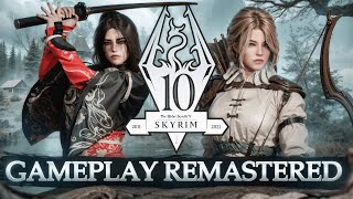 REMASTERING Skyrim Gameplay With 20 Mods  Best Skyrim Mods Going Into 2025 [upl. by Fey]