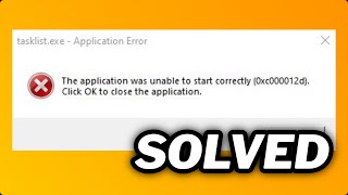 FIXED tasklistexe Application Error In windows 1011 [upl. by Eldora153]