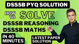 DSSSB Latest PYQ Solution  Most Important [upl. by Aerdnaz]