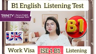 Full B1 Speaking amp Listening Skilled Worker Visa  ISE 1 Trinity College London [upl. by Ibrek]