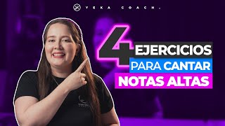 4 EJERCICIOS PARA CANTAR NOTAS ALTAS AGUDOS SIN QUE TE DUELA LA GARGANTA  YEKA COACH [upl. by Creath177]