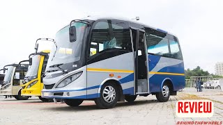 2022 SML Isuzu Executive Mini Bus Detailed Walkaround Review  131 Seater Luxury AC BS6 Bus [upl. by Ttihw]