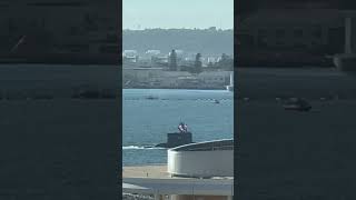 Nuclear Submarine Entering US NAVY Base San Diego [upl. by Josias980]