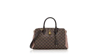 Louis Vuitton Cuir Taurillon Damier Ebene Normandy Magnolia [upl. by Mcquillin]