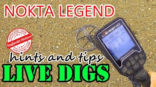 NOKTA LEGEND LIVE DIGS AND TIPS METAL DETECING [upl. by Wit]