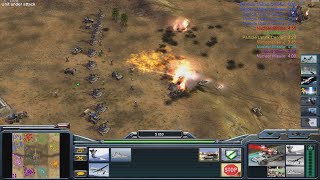 USA Laser  Command amp Conquer Generals Zero Hour  1 vs 7 HARD Gameplay [upl. by Retrac]