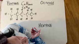 Drawing octene amp hexyne [upl. by Nutter]