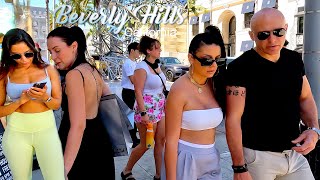 🔥 Beverly Hills NOW Everyday Walks of Beautiful Women and Girls on Rodeo Drive  Supercars 4K Walk [upl. by Dowling383]