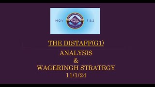 THE DISTAFF WAGERING STRATEGY [upl. by Nobie358]