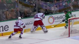 Cody Eakin hits Henrik Lundqvist in the head while behind the net 12152016 [upl. by Aititel]