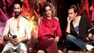 Rangoon Shahid Kapoor Kangana Ranaut and Saif Ali Khan Exclusive Interview [upl. by Nahtannoj]