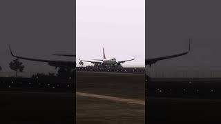 Turkish Airlines 737 Landing at Ibiza Low Visability [upl. by Uthrop]