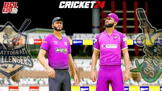 Chattogram Challengers vs Sylhet Strikers  BPL 2024  Match 2 Highlights in Cricket 24 [upl. by Nylyahs]