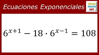 ECUACIONES EXPONENCIALES  Ejercicio 11 [upl. by Griz]