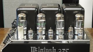 Review Mcintosh MC275  McIntosh MC275 Stereo Amplifier SYLVANIAVT12AX7 [upl. by Anwahsit]