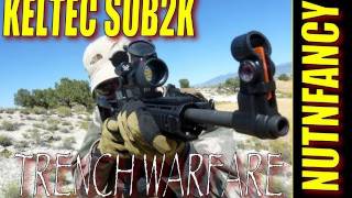 KelTec Sub2000 testing Trench Warfare Drill raw footage of gun test [upl. by Meihar414]