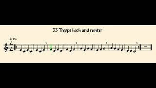 33 Treppe hoch und runter Klarinette Hörbeispiel [upl. by Aynat149]