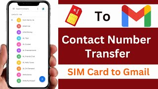 How To Import All Contacts From Sim To Gmail In Realme [upl. by Dannica684]