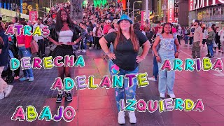 Izquierda derecha adelante atrás abajo arriba ➡️PELINA⬅️ Canción infantil bailando en new york [upl. by Odragde]