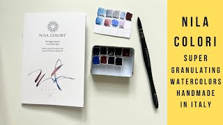 Nila Colori watercolors handmade in Italy Massive granulation [upl. by Fevre529]