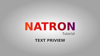 Natron Text Priview [upl. by Yrekaz]