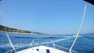 Kaltsonisi Moggonisi Gaios Paxoi Greece boat walk [upl. by Swart]