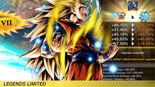 TOP TIER AGAIN ZENKAI LF SSJ3 GOKU WITH HIS 2ND UNIQUE EQUIPMENT IS BROKEN  Dragon Ball Legends [upl. by Stulin182]