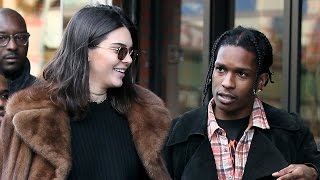 Kendall Jenner REUNITES With AAP Rocky In Paris [upl. by Ietta]