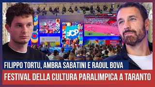 Filippo Tortu e Raoul Bova Festival della Cultura Paralimpica 2023 a Taranto [upl. by Teteak970]