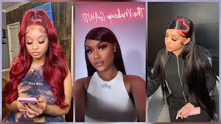 Frontal Wig Compilation  Cute Hairstyles using Frontals 2022 [upl. by Ahsenak]