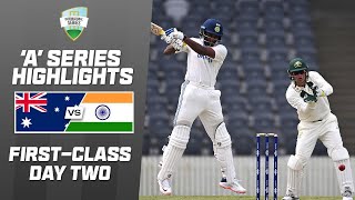 Australia A v India A  Firstclass match one  Day 2 [upl. by Aiela]