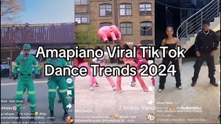 Best of Amapiano viral TikTok dance challenges  2024 🥵🔥😍 tiktok amapiano trending viral [upl. by Acul]