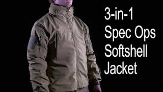 3in1 Spec Ops Soft Shell Jacket Rothco Product Breakdown [upl. by Elagibba]