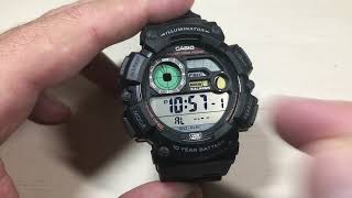 Casio Fishing WS1500H1AV  Listen to the Alarm [upl. by Kristie]