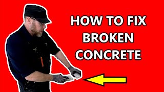 How To Fix Broken Concrete [upl. by Denyse]