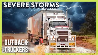 Truck Driving Through Severe Storms amp Deep Water  Outback Truckers  Full Episode Marathon [upl. by Balcke636]