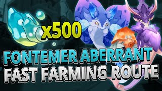 Fontemer Aberrants 500 Locations FAST FARMING ROUTE  Genshin Impact 40 [upl. by Yks]